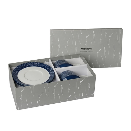 Porcelain Cup and Saucer with handpainted design set of 2