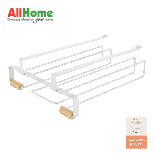 ROGU Undershelf Glass Rack White & Wood
