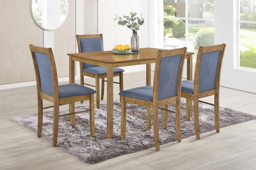 AMBER Galen 1+4 Dining Set Oak
