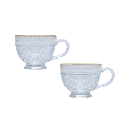 Hooga 2-piece Old Fashioned Tea Set with Gold Rim 410ml (TYNB/L2)
