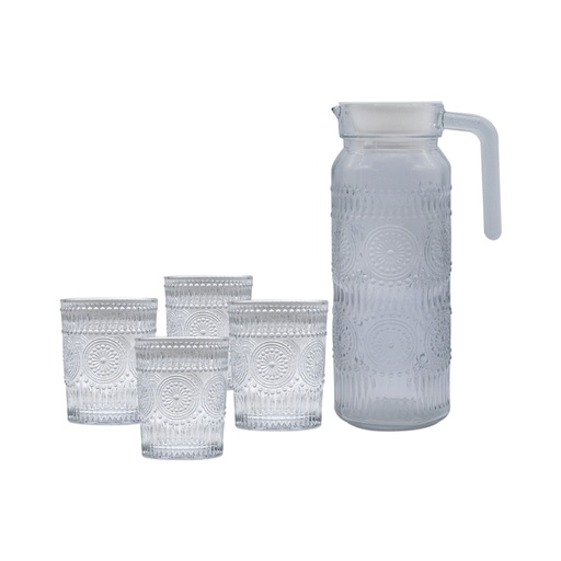 Hooga 5-piece Old Fashioned Water Set - Clear (TYHB/L5)