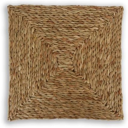 RHM2404-573 SQUARE WOVEN BROWN PLACE MAT