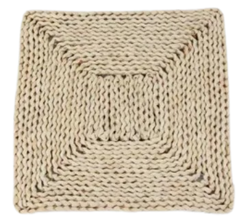 RHM2404-574 SQUARE WOVEN CREAM PLACE MAT