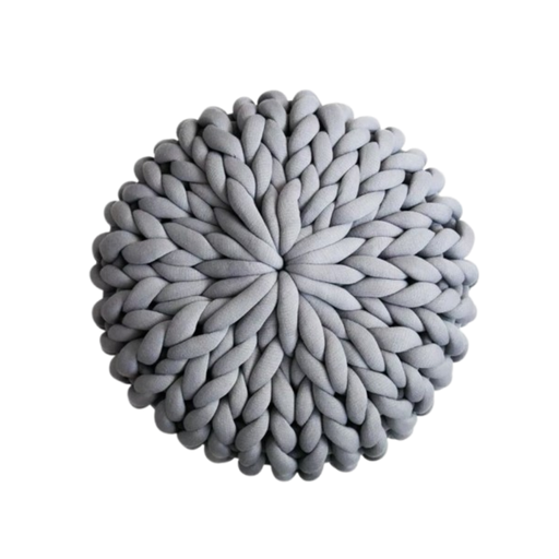 Ce 40x40Cm Chunky Yarn Round Pillow