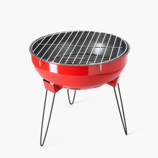 MASFLEX Heavy Gauge Stamped Steel Body Non-Stick Coating Interior Chrome Cooking Grid 3 Removable Legs Mastro Grill